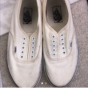 New Cream colored Vans